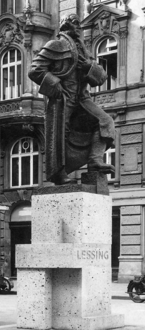 Gotthold Ephraim Lessing, 1935, Judenplatz Vienna (destroyed)