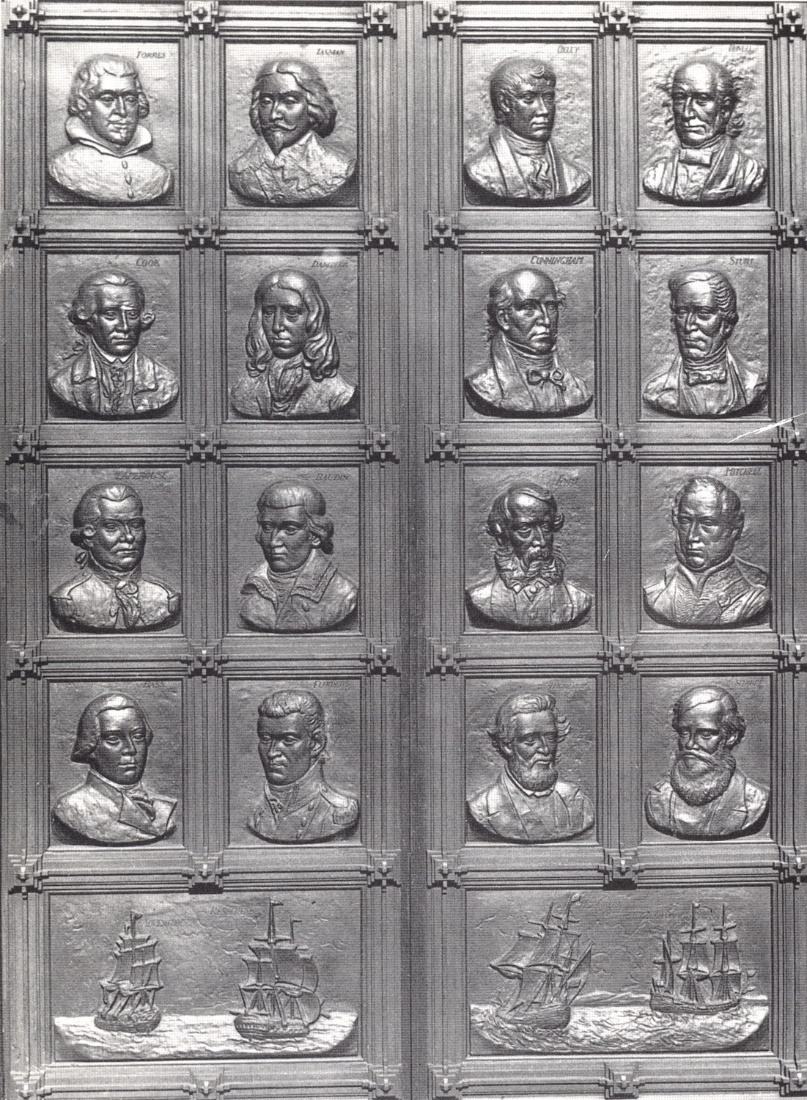 Arthur Fleischmann, Explorers Door (bronze) 1941, State Library of New South Wales, Sydney.