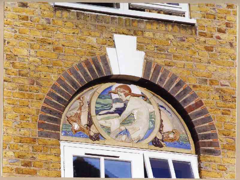 21. Lunette with Little Mermaid by Gilbert Bayes